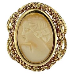 Victorian Style Cameo Yellow Gold Ring