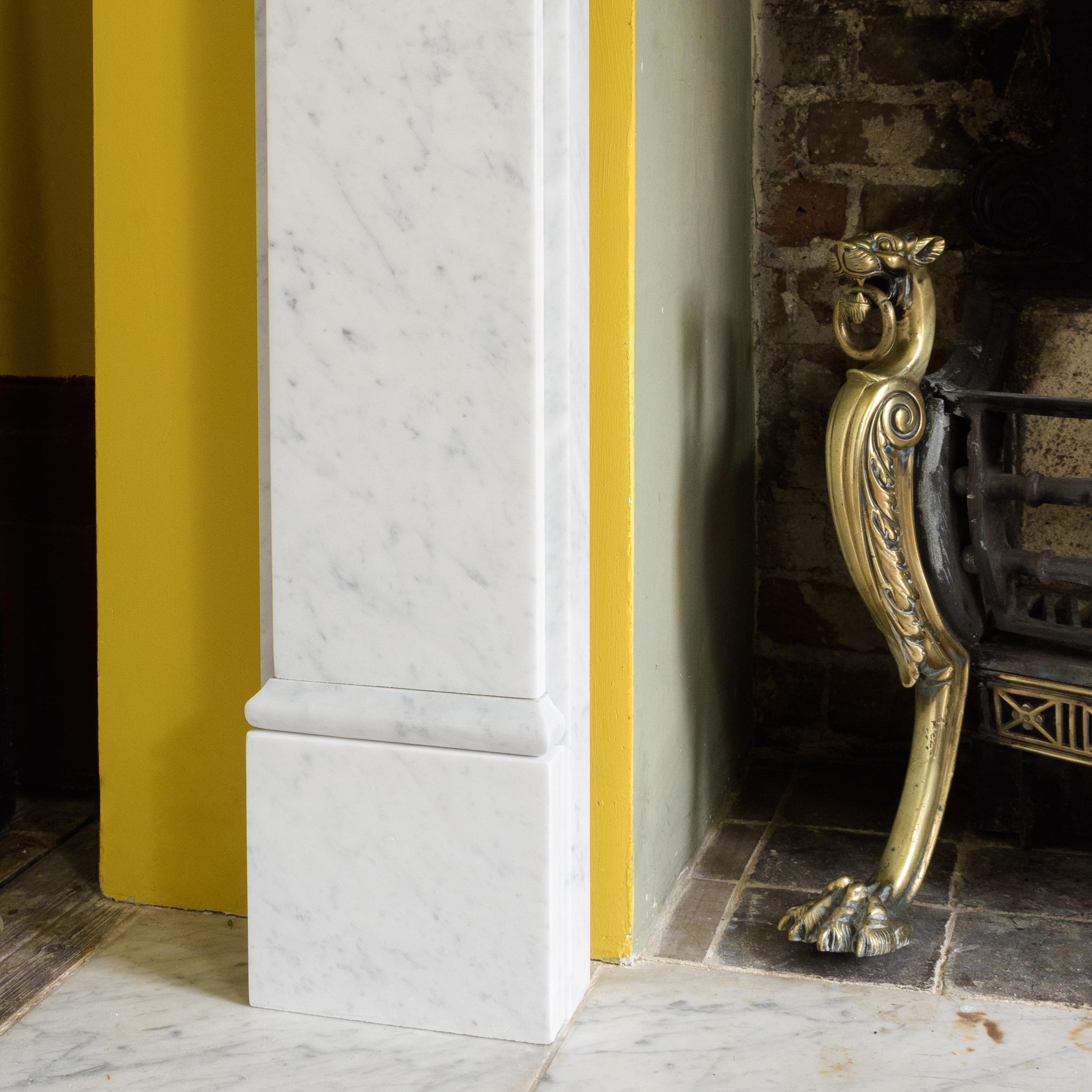 Victorian Style Carrara Marble Fireplace 2