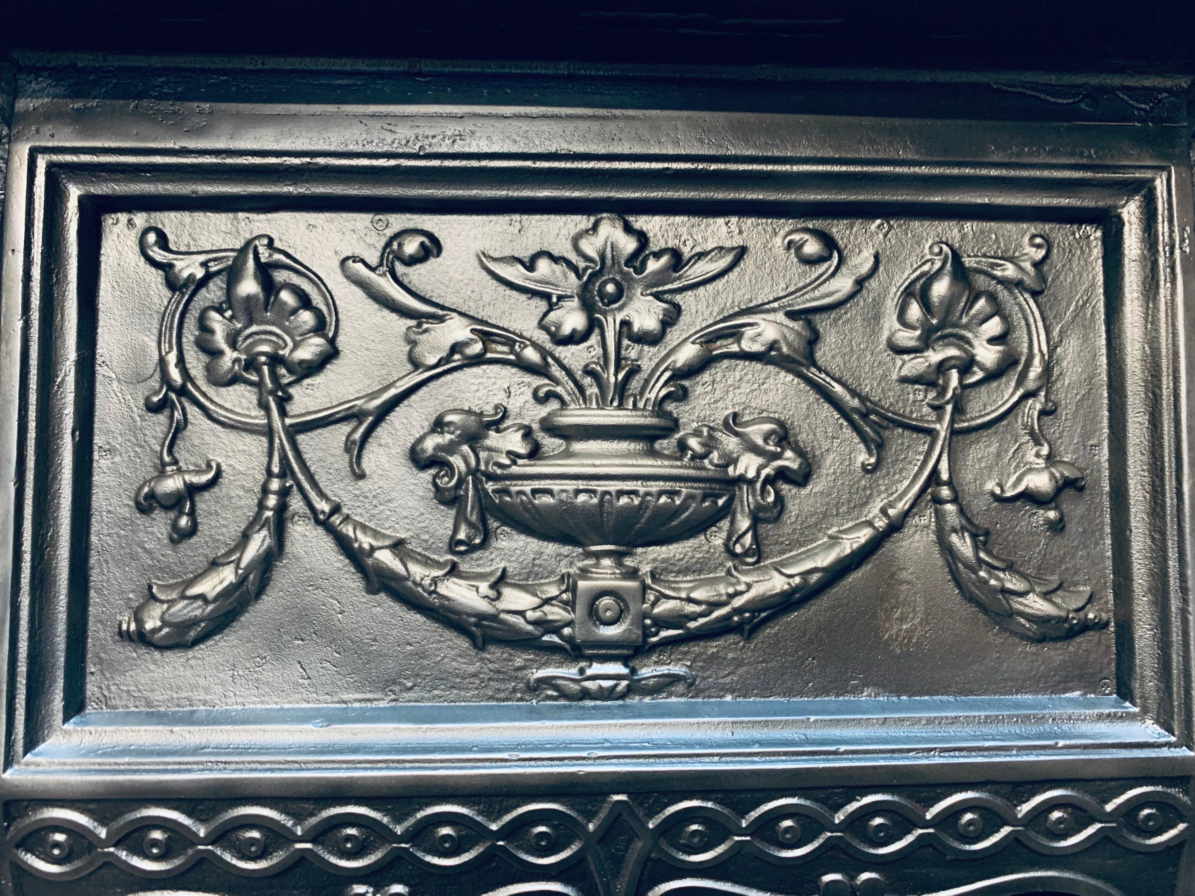 cast iron insert for fireplace