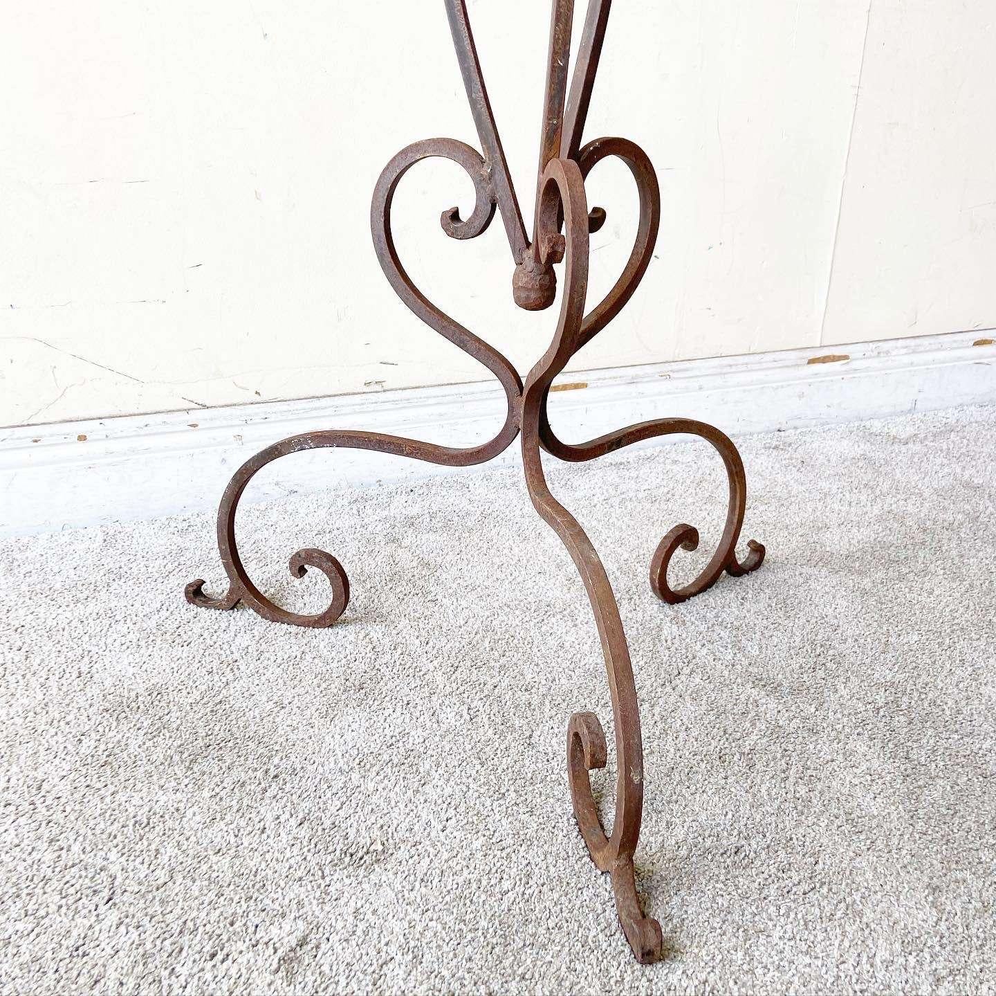 20th Century Victorian Style Cast Iron Floor Candelabra - 13 Cups For Sale