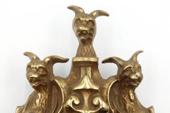 Victorian Style Cerberus Brass Door Knocker