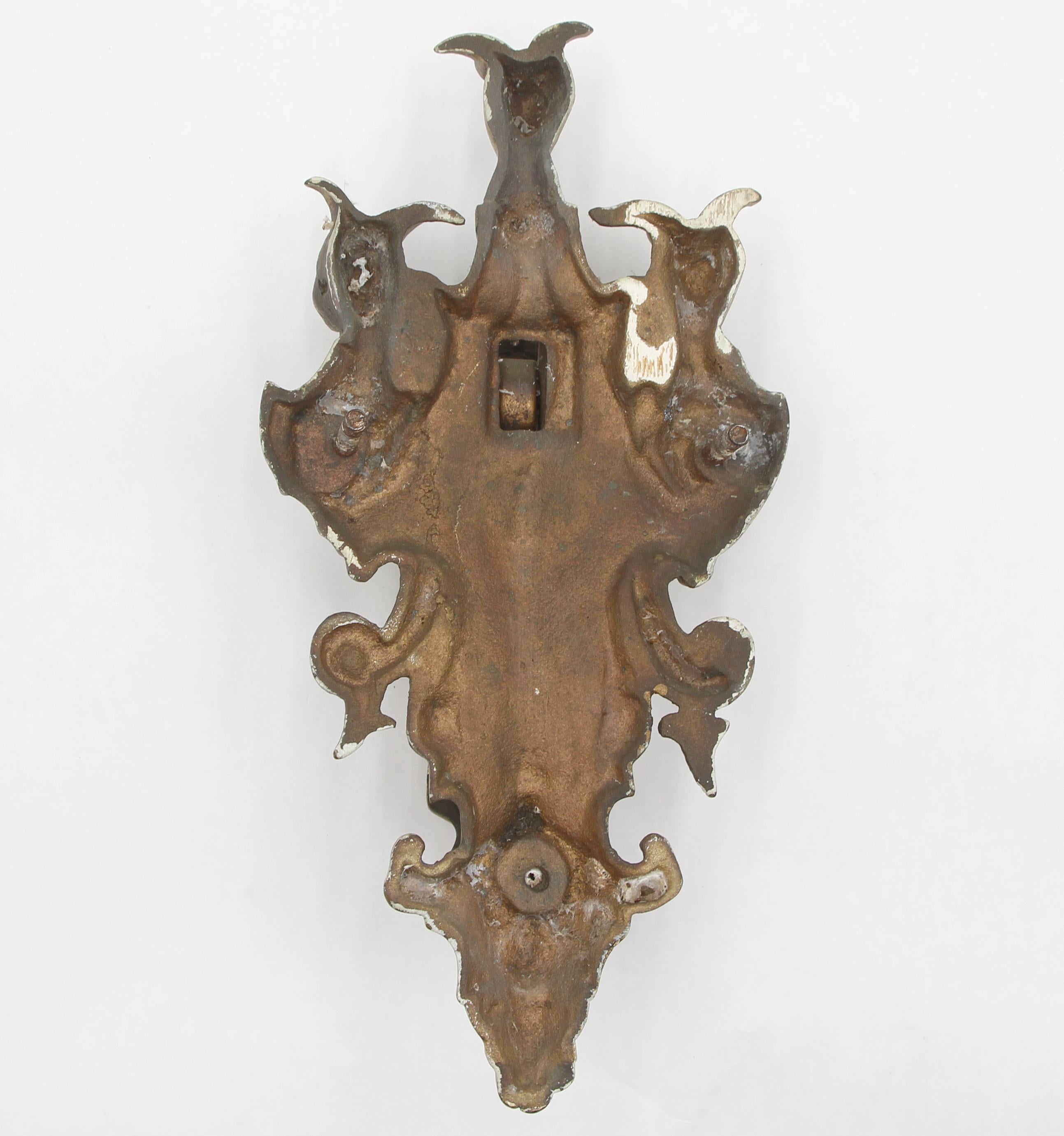Battente in ottone Cerberus in stile vittoriano in vendita 3
