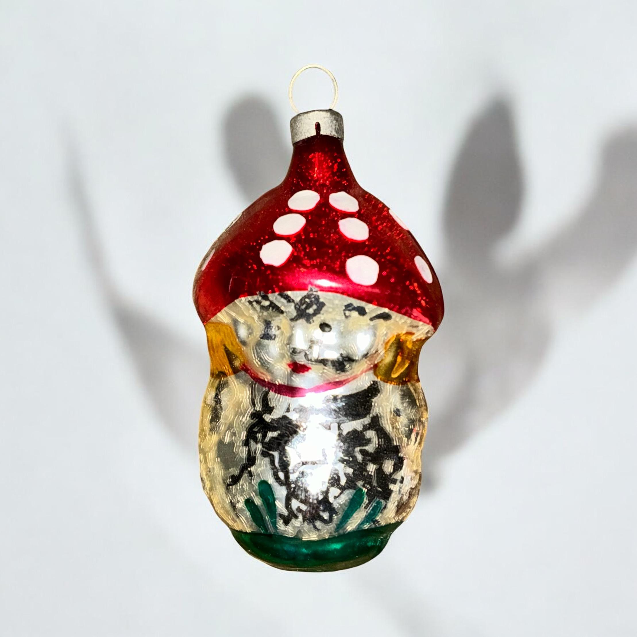 Viktorianisches Weihnachtsschmuck aus Quecksilberglas im viktorianischen Stil -anta Pilz-Puppe -S/5 (amerikanisch)