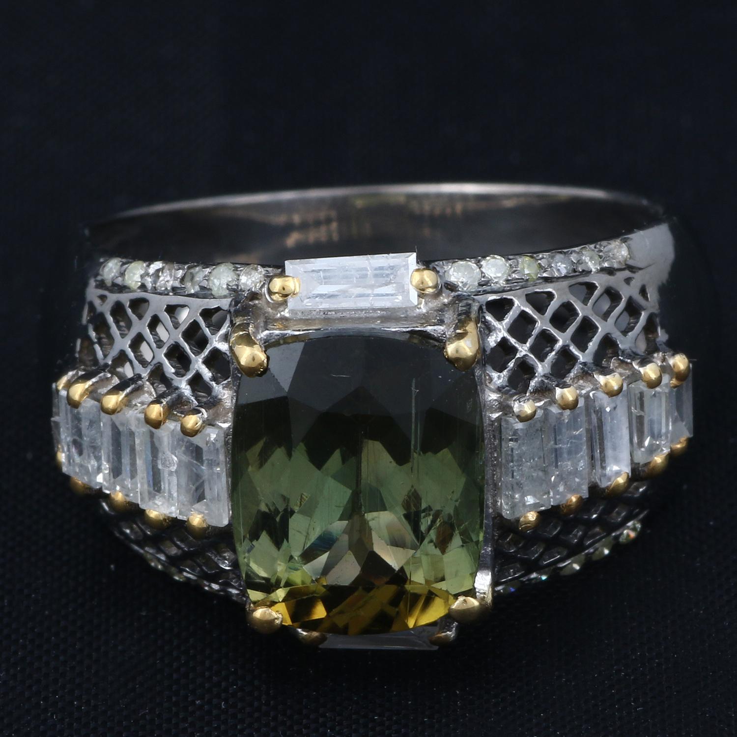 peridot solitaire ring