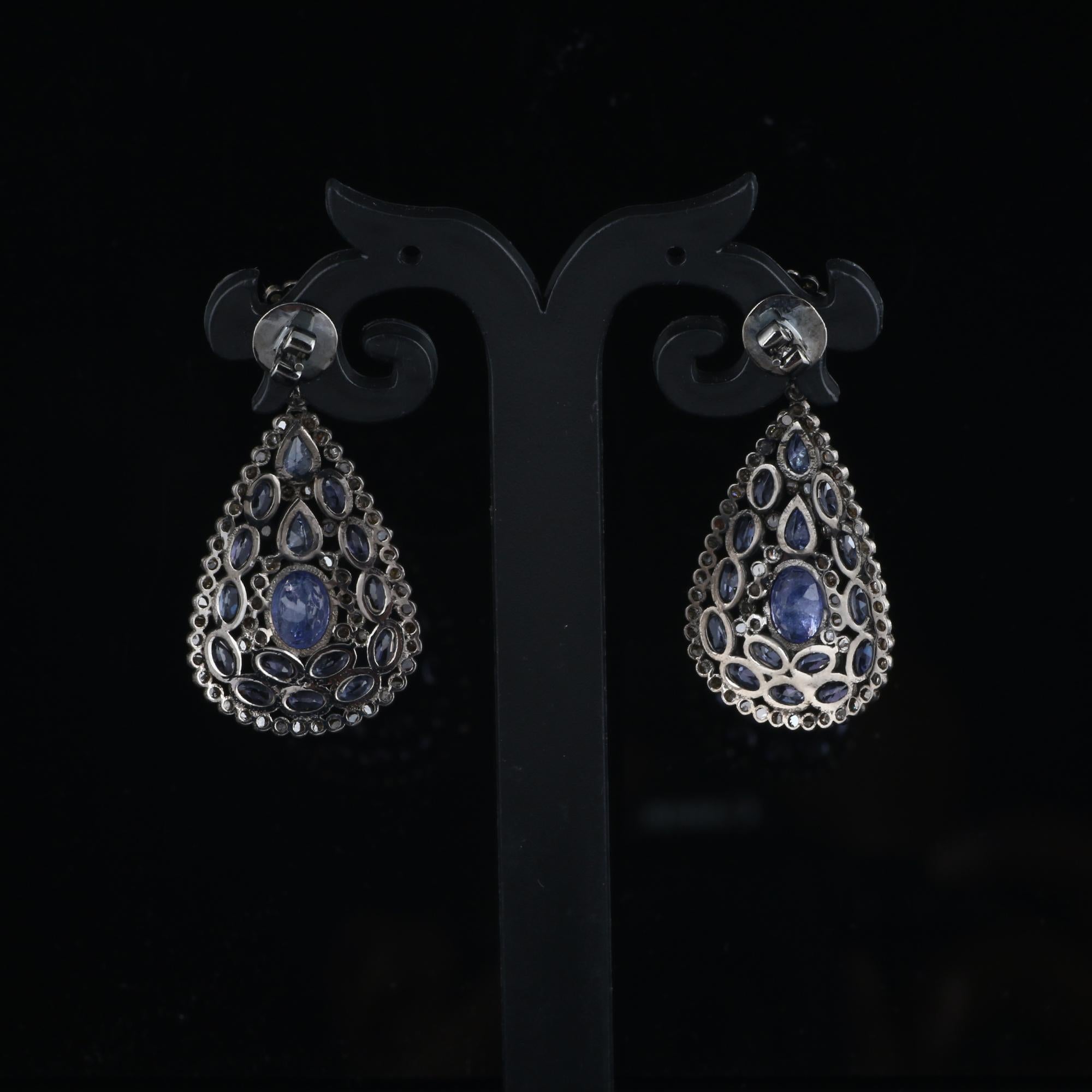 silver dangle earrings for wedding