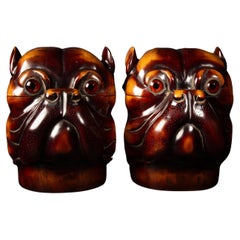 Vintage Victorian-Style Dog Head Boxes: Exquisite Craftsmanship and Functional Elegance 