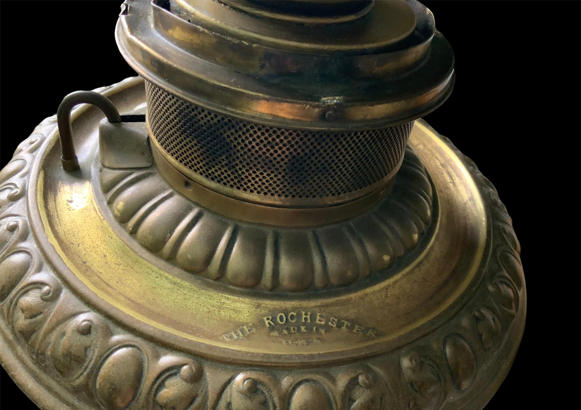 antique rochester oil lamps