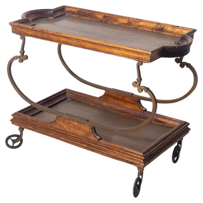 Victorian-style English serving cart in vendita