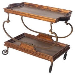 Antique Victorian-style English serving cart