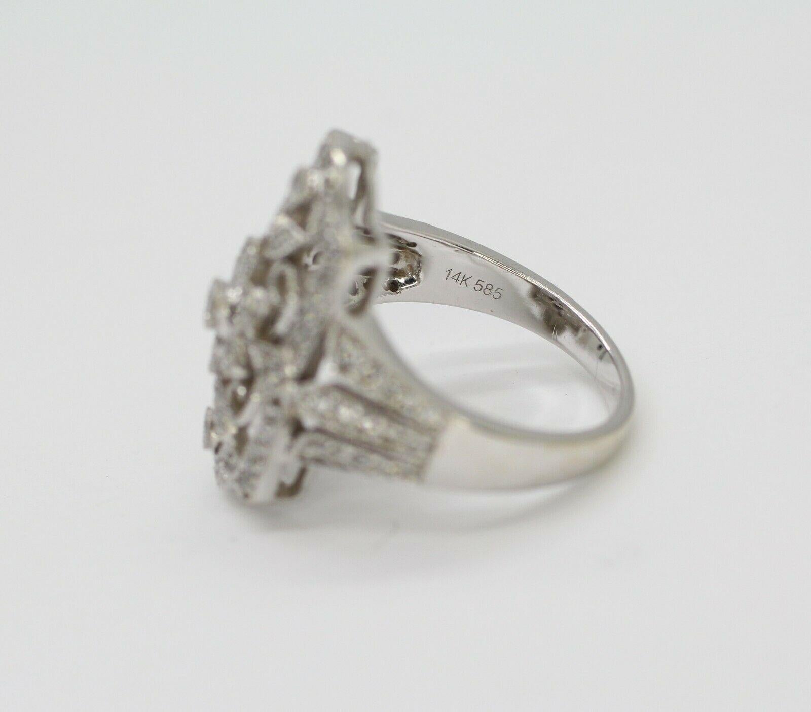 Round Cut Victorian Style Filigree Ring with Diamond