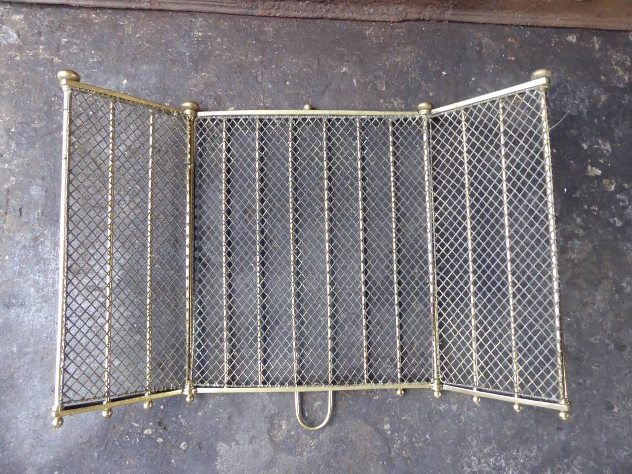 English Victorian Style Fireplace Screen or Fire Screen 2