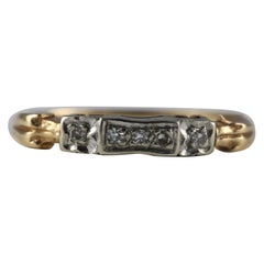 Victorian-Style Five-Stone Diamond Band