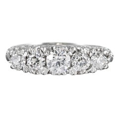 Victorian Style Five-Stone Old European Cut Diamond Ring