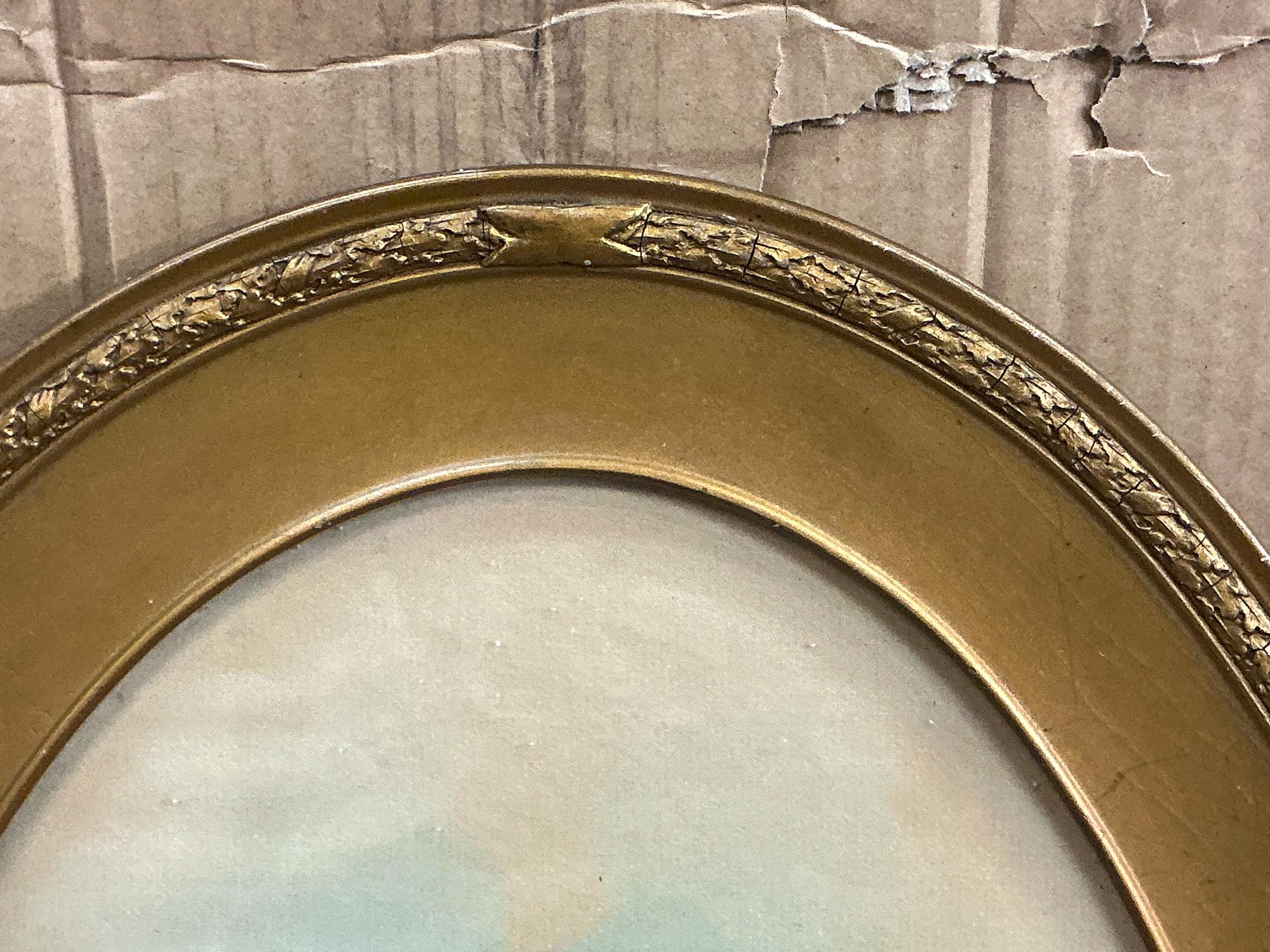 Acquerello su carta in legno dorato con cornice in stile vittoriano Pappagalli/uccelli tropicali in vendita 1