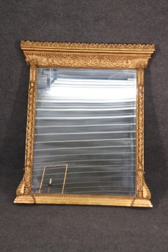 Victorian Style Genuine Gold Leaf Gilded Martha Stewart Mantel Mantle Mirror