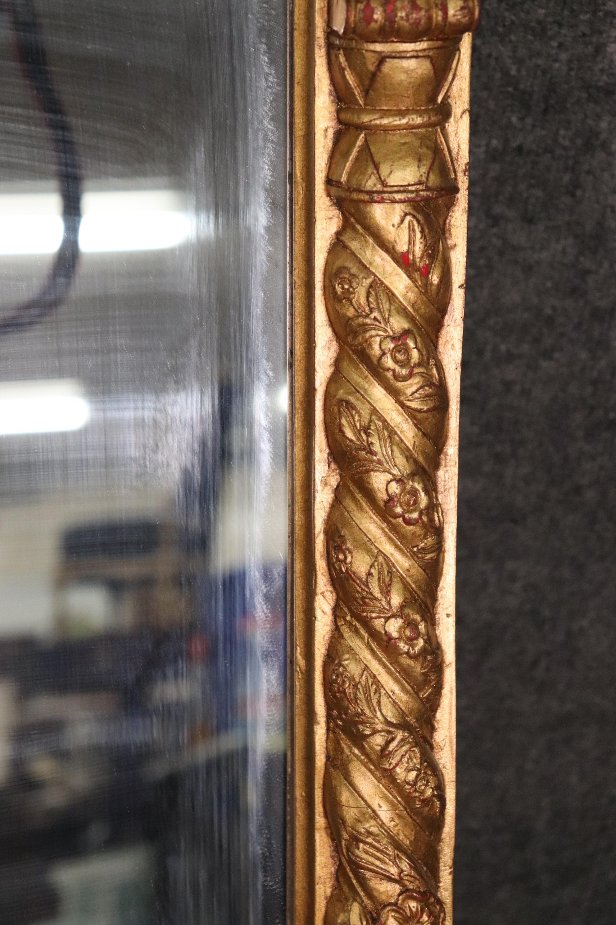 High Victorian Victorian Style Genuine Gold Leaf Gilded Martha Stewart Mantel Mantle Mirror