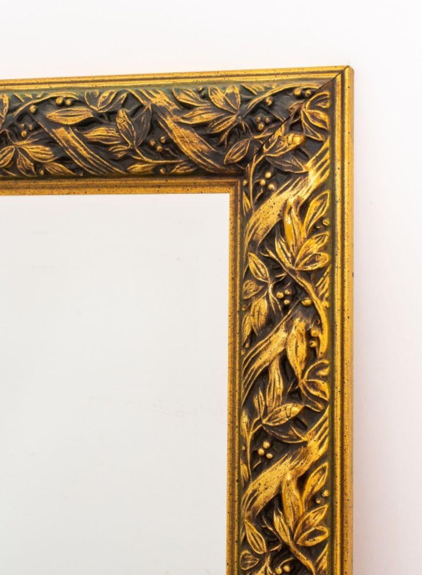 Victorian Style Leaf & Berry Gilt Framed Mirror In Good Condition For Sale In New York, NY