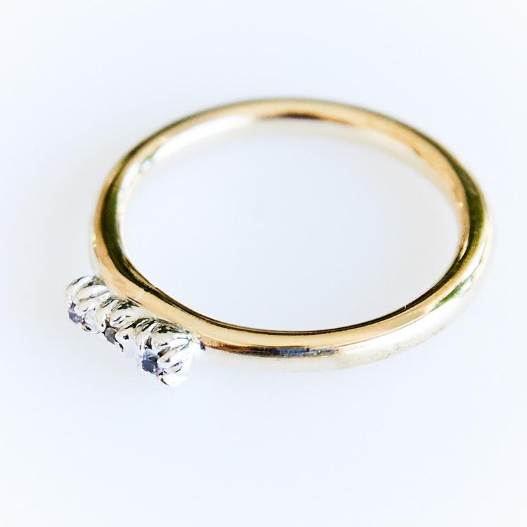  Victorian  Style  Love Ring  Sapphire Engagement  J Dauphin 