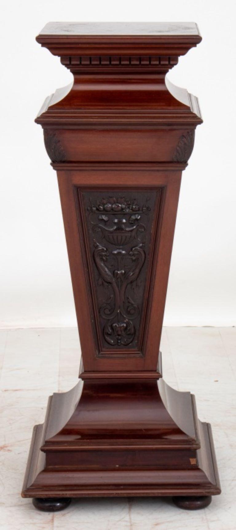 Victorian Style Renaissance revival mahogany pedestal, 20th C.

Dealer: S138XX