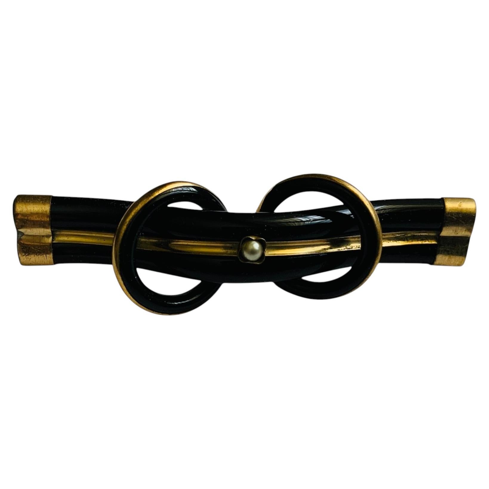 Broche de luto de estilo victoriano