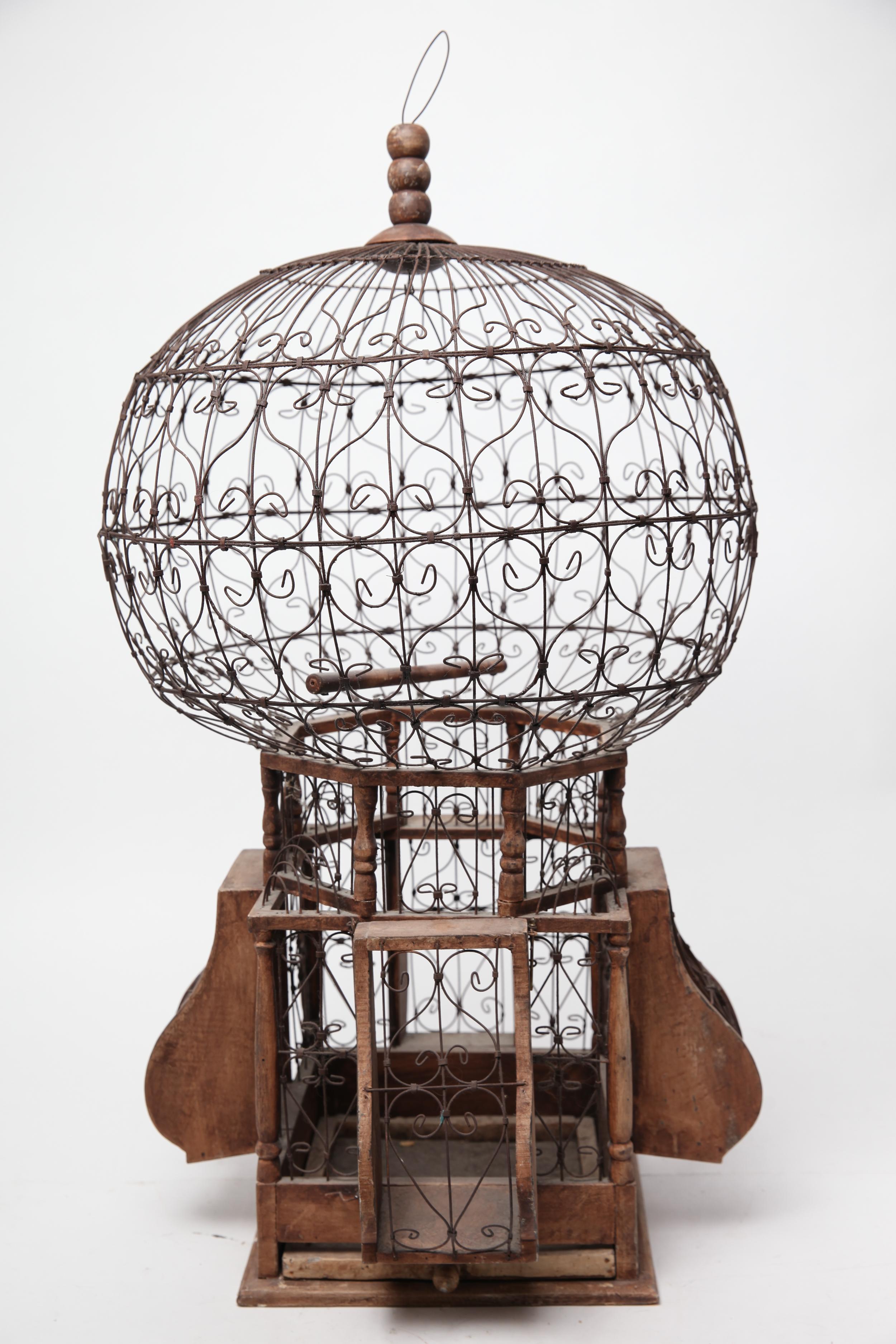 large ornamental bird cage