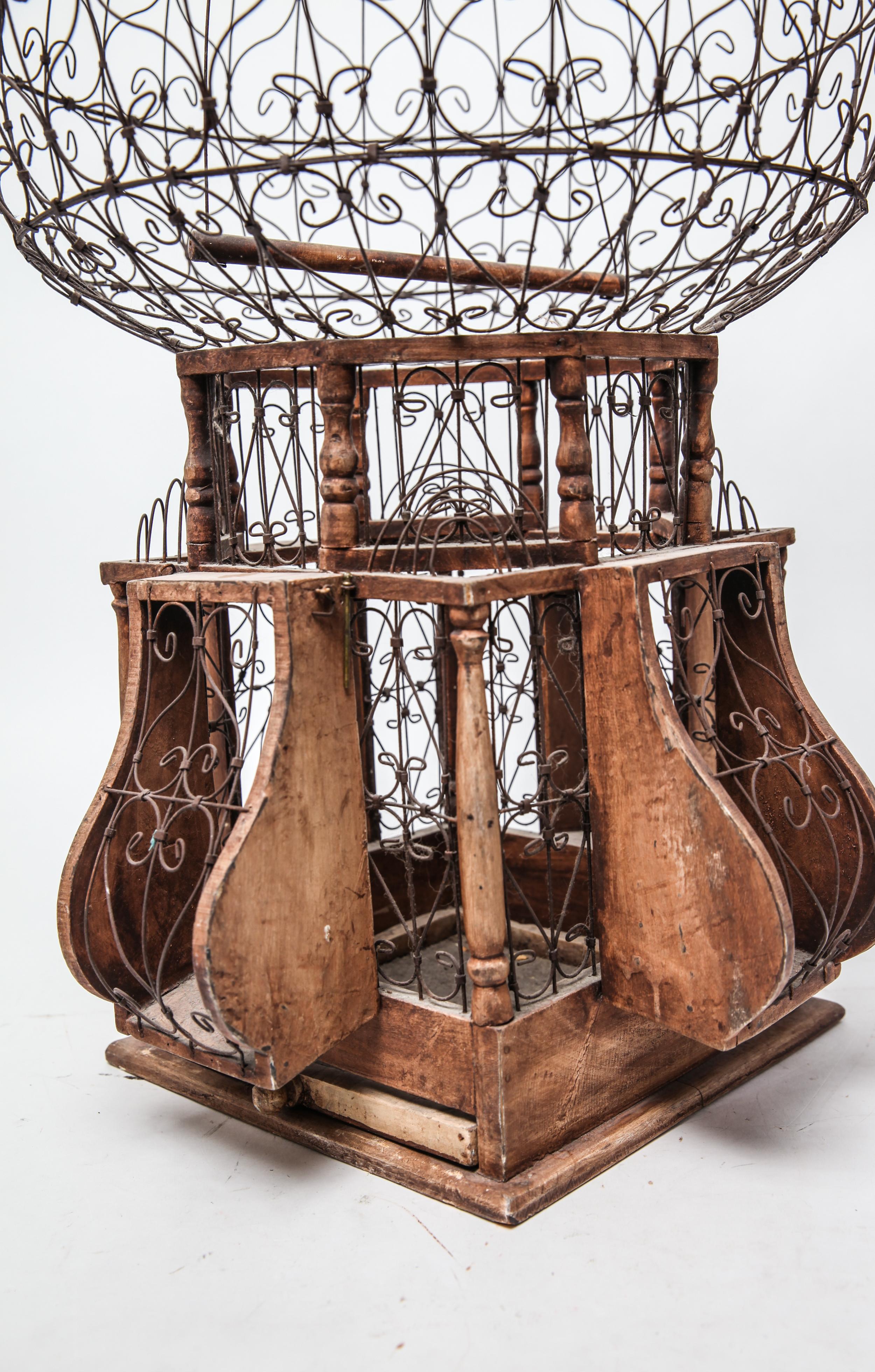 Wire Victorian Style Ornamental Bird Cage