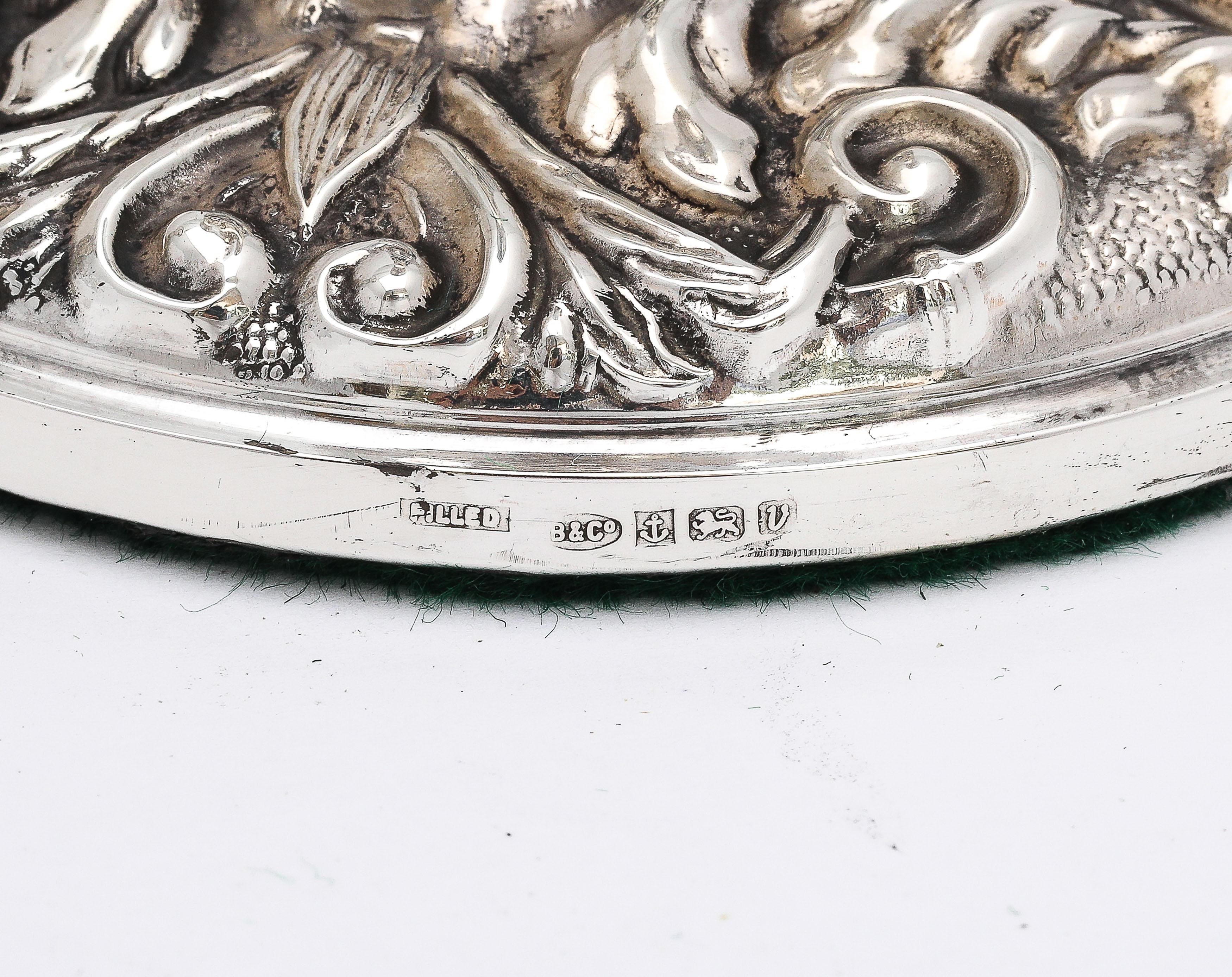 Victorian-Style Pair of Sterling Silver Candlesticks 4