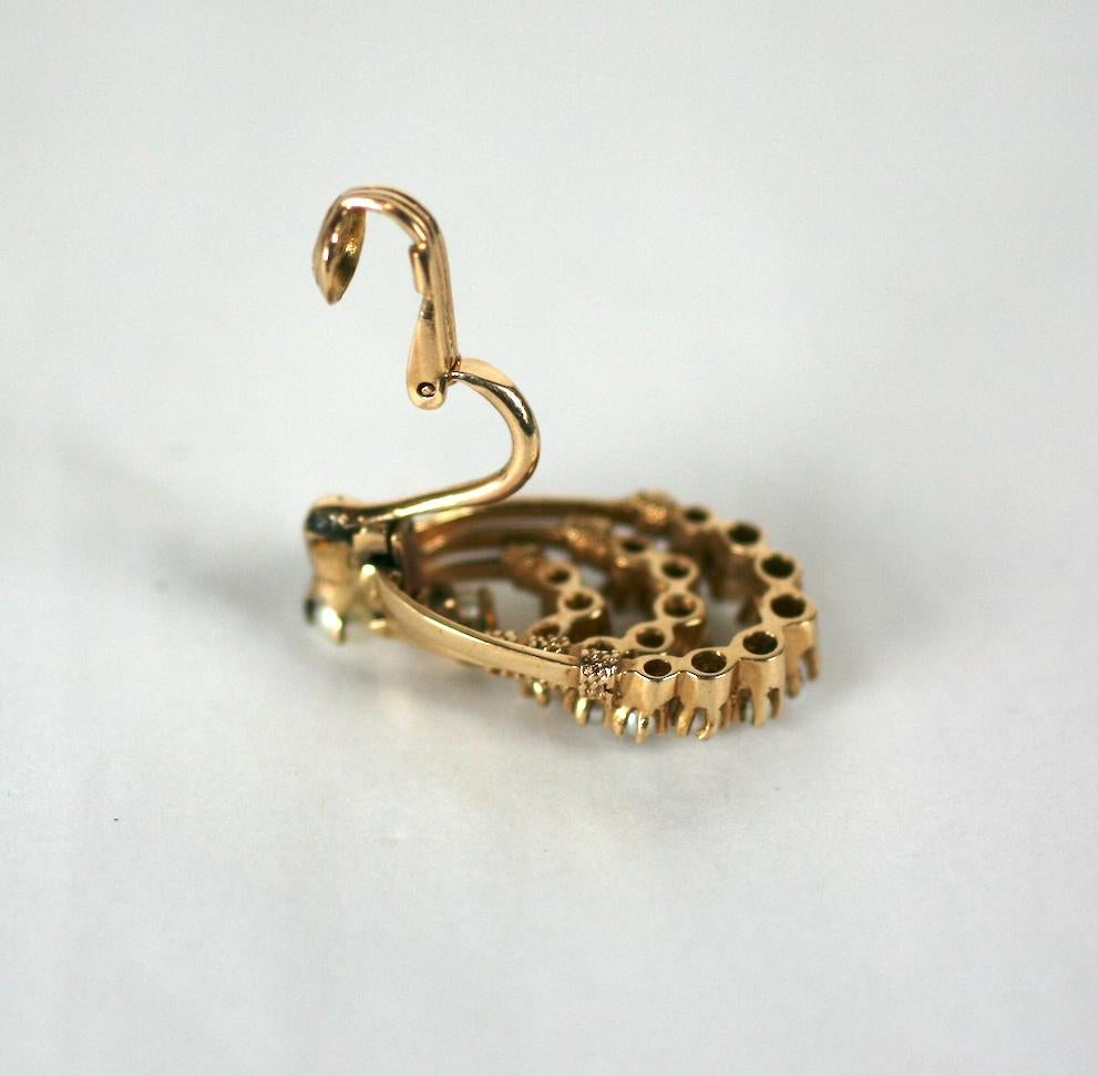 viktorianischer Stil Perlen-Ohrringe für Damen oder Herren im Angebot
