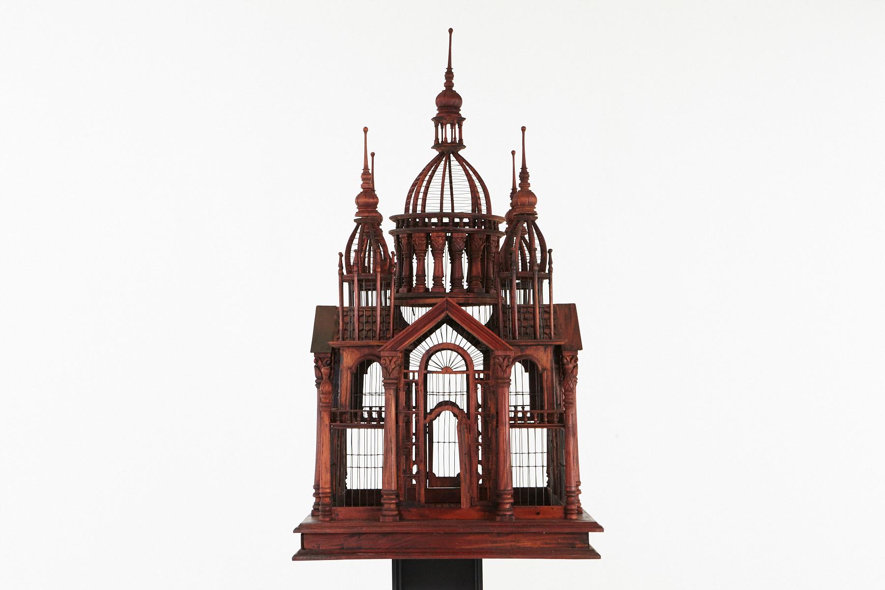 Unknown Victorian Style Raj Palace Wire Birdcage with an Abundance of Details