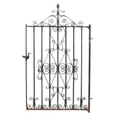 Antique Victorian Style Reclaimed Wrought Iron Gate