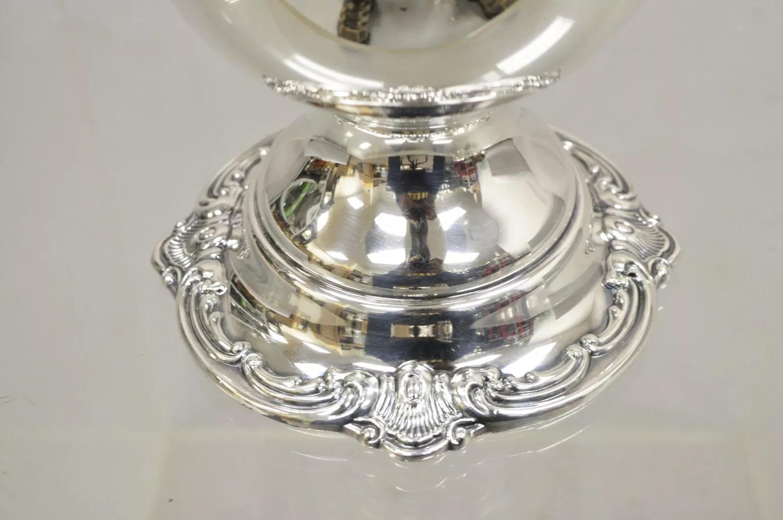Unknown Victorian Style Silver Plated Footed Trophy Cup Champagne Chiller Ice Bucket
