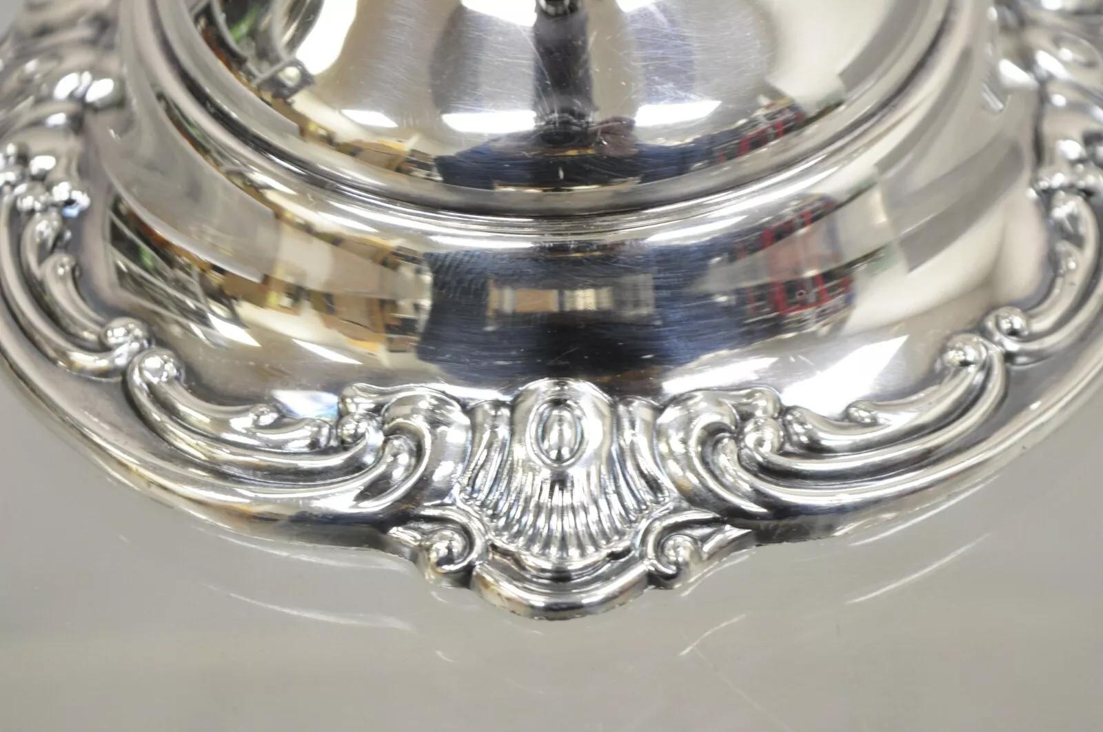Victorian Style Silver Plated Footed Trophy Cup Champagne Chiller Ice Bucket 4