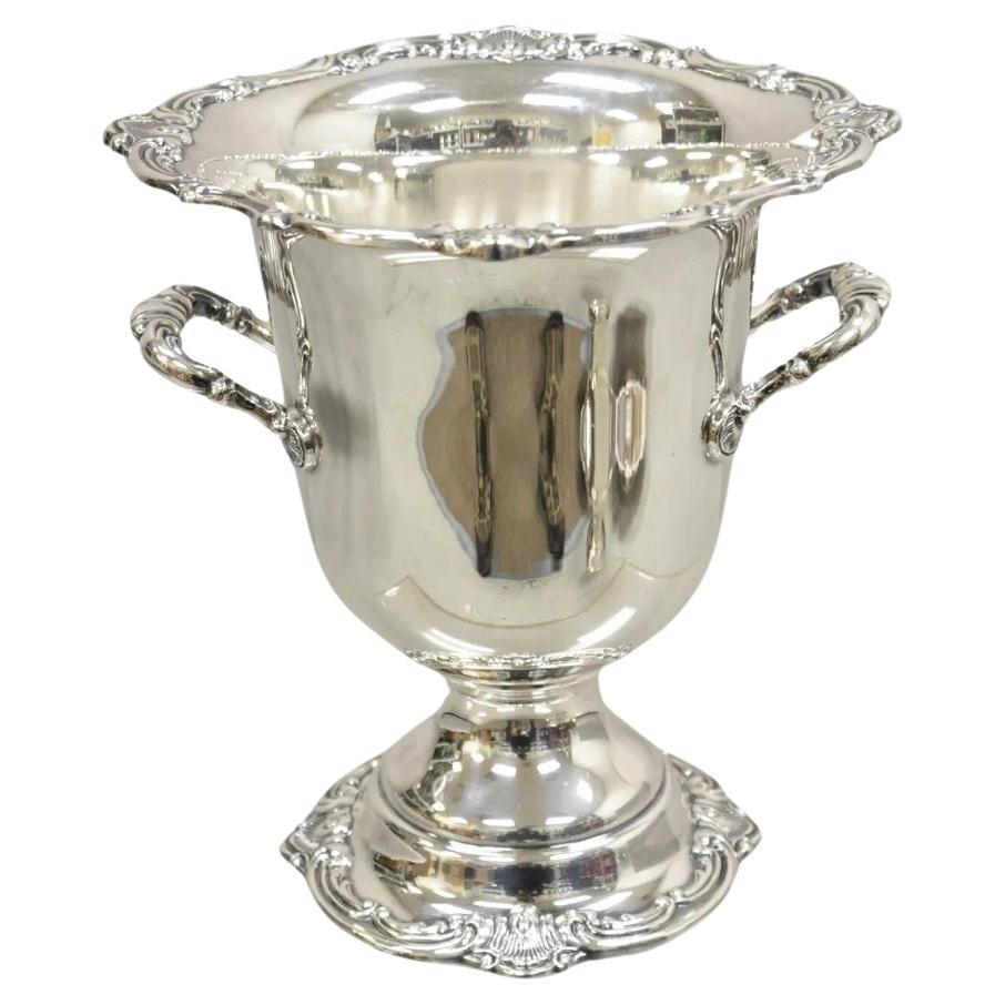Victorian Style Silver Plated Footed Trophy Cup Champagne Chiller Ice Bucket