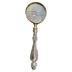 Victorian Style Sterling Silver Magnifying Glass