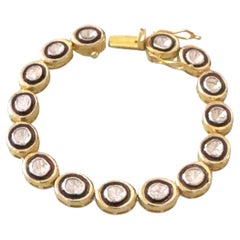 Victorian Style Uncut Diamond Bracelet