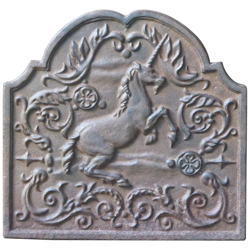 Victorian Style 'Unicorn' Fireback