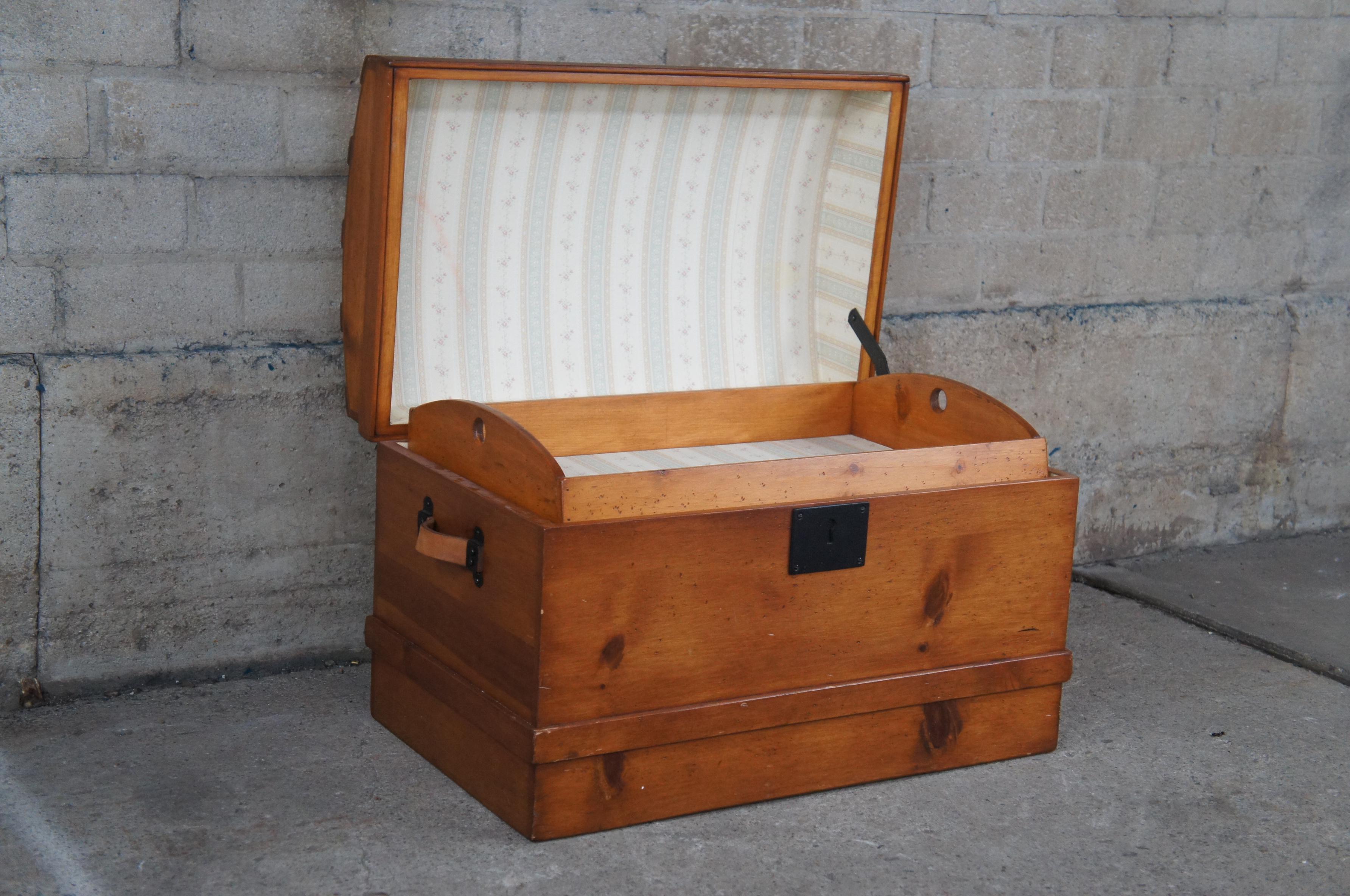wooden hope chest