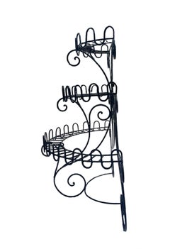 Victorian Style Wall Metal Wire Plant Rack/Shelves