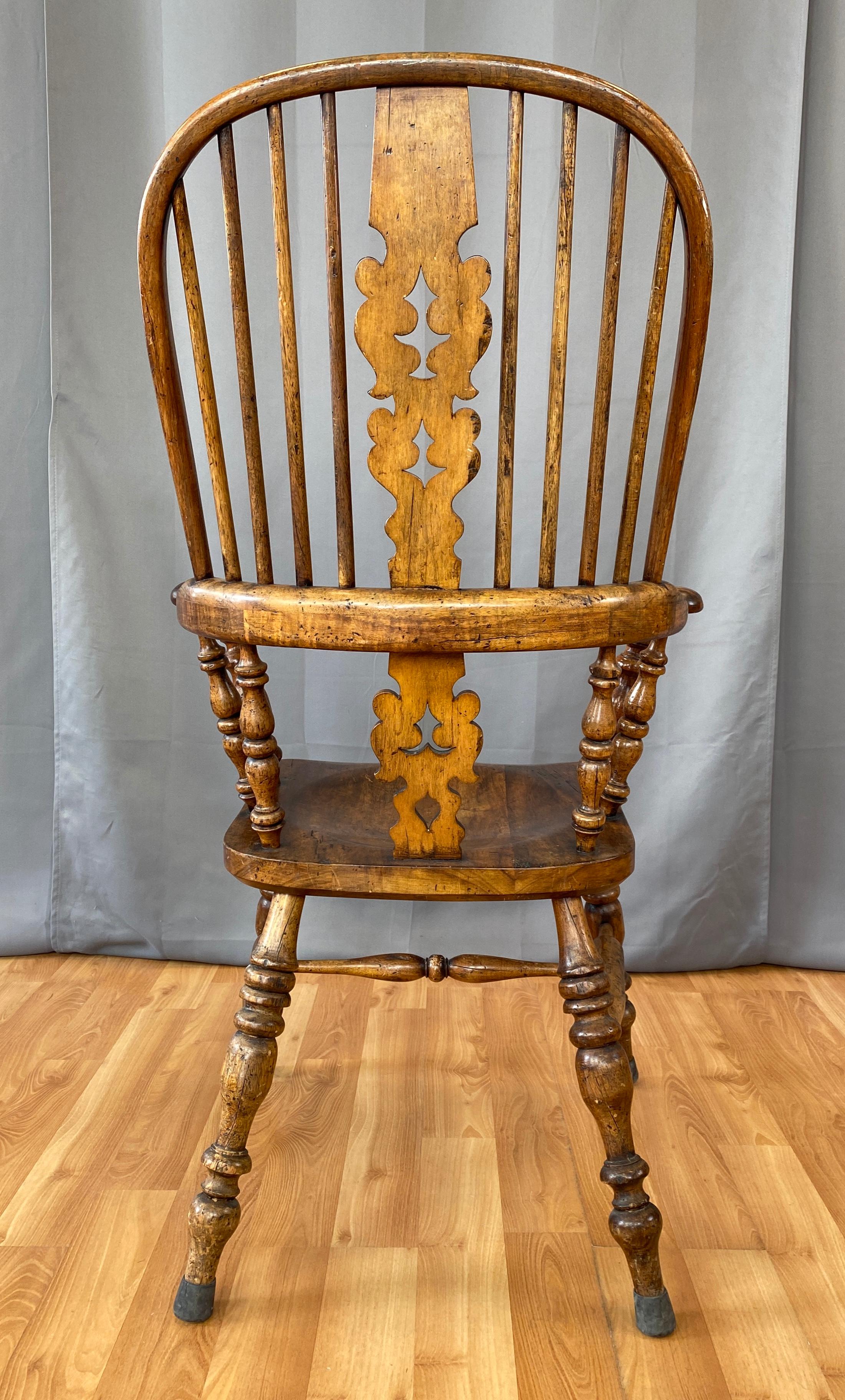 Victorian Style Windsor Hoop Back Broad Arm Chair 1