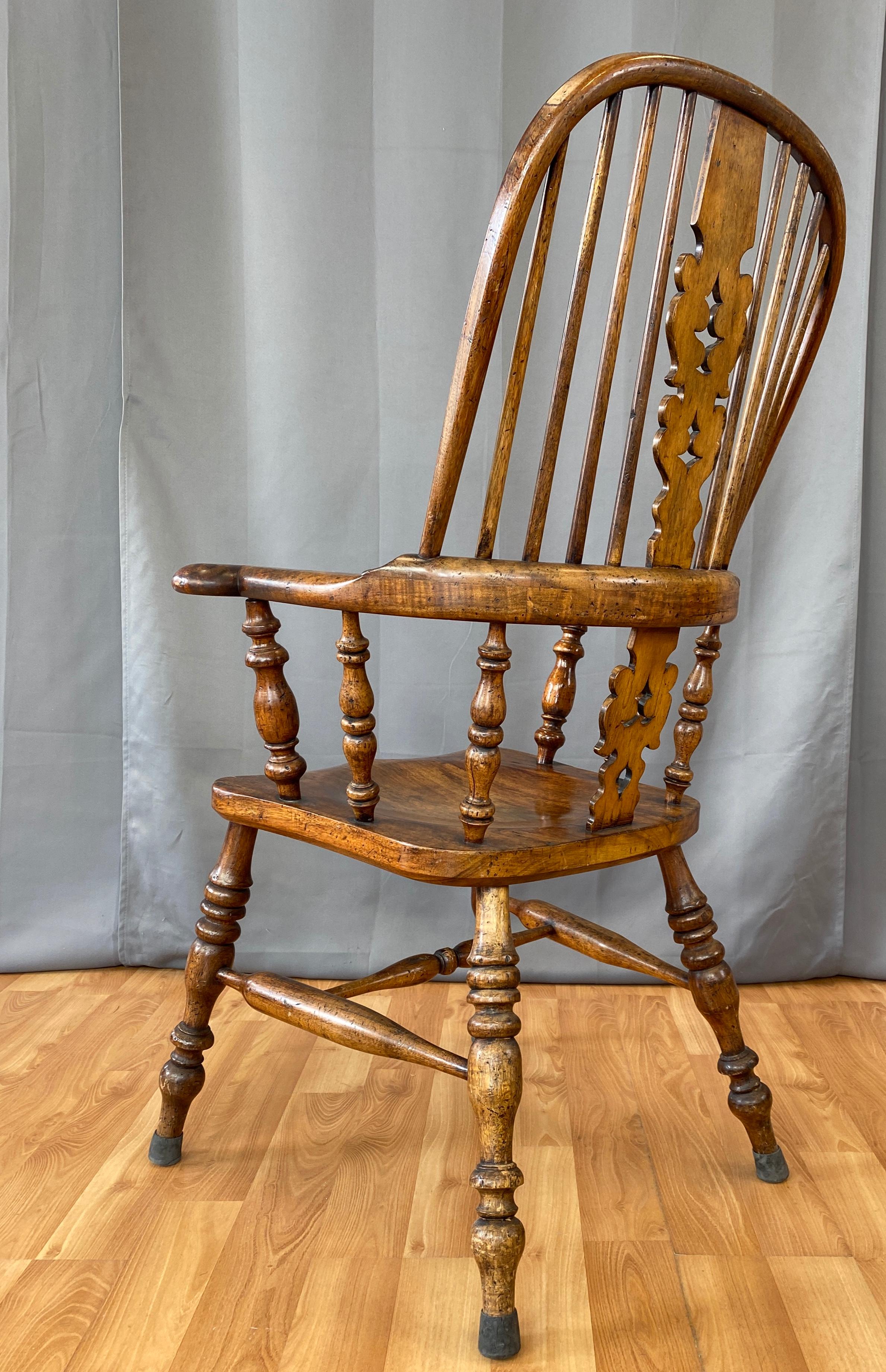 Victorian Style Windsor Hoop Back Broad Arm Chair 2
