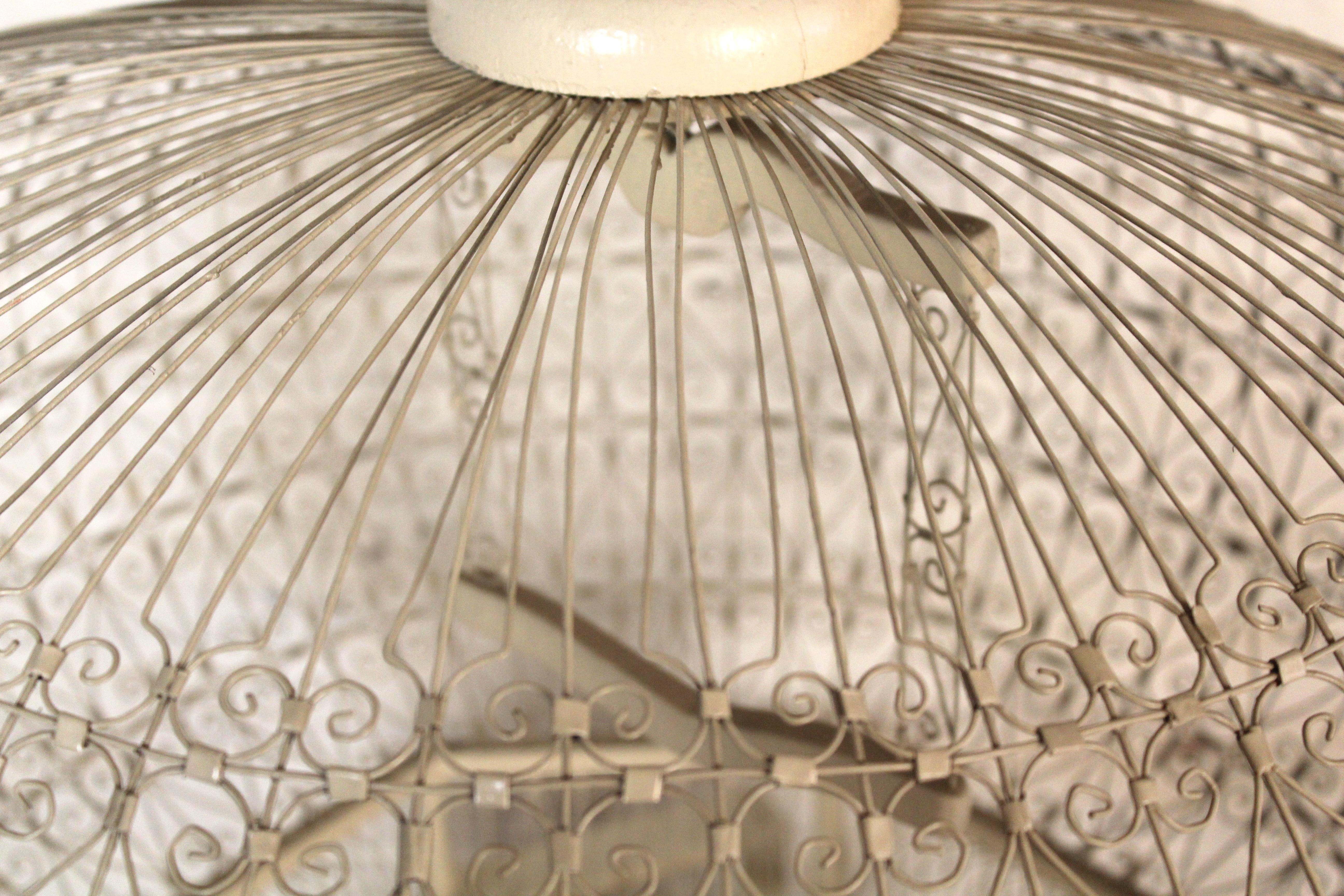 20th Century Victorian Style Wire Birdcage For Sale