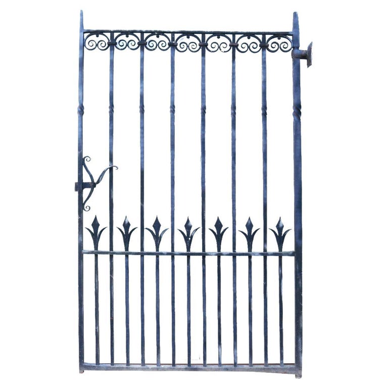 Victorian Style Wrought Iron Gate For Sale at 1stDibs