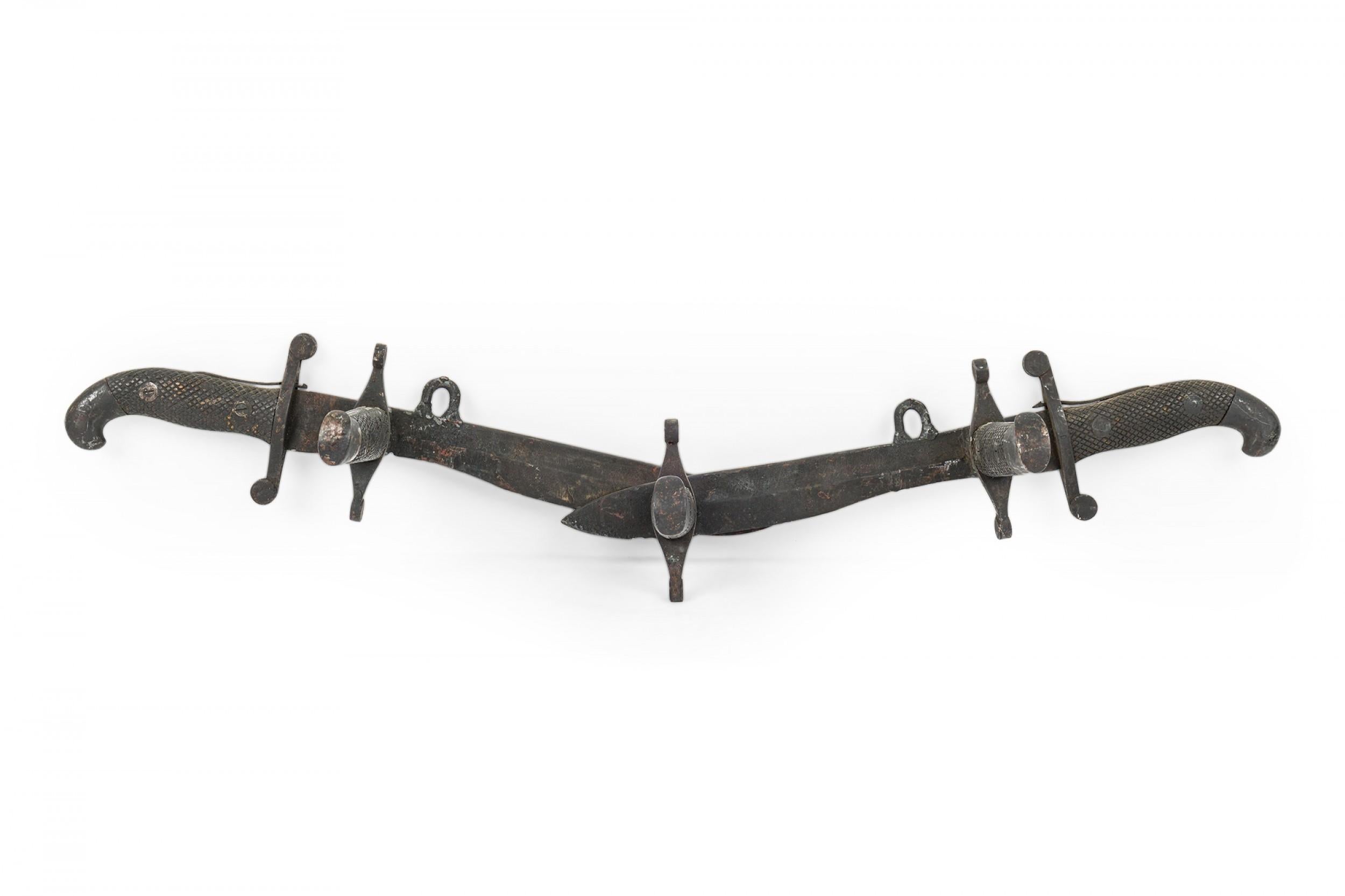 Victorian Style Wrought Iron Hatrack For Sale