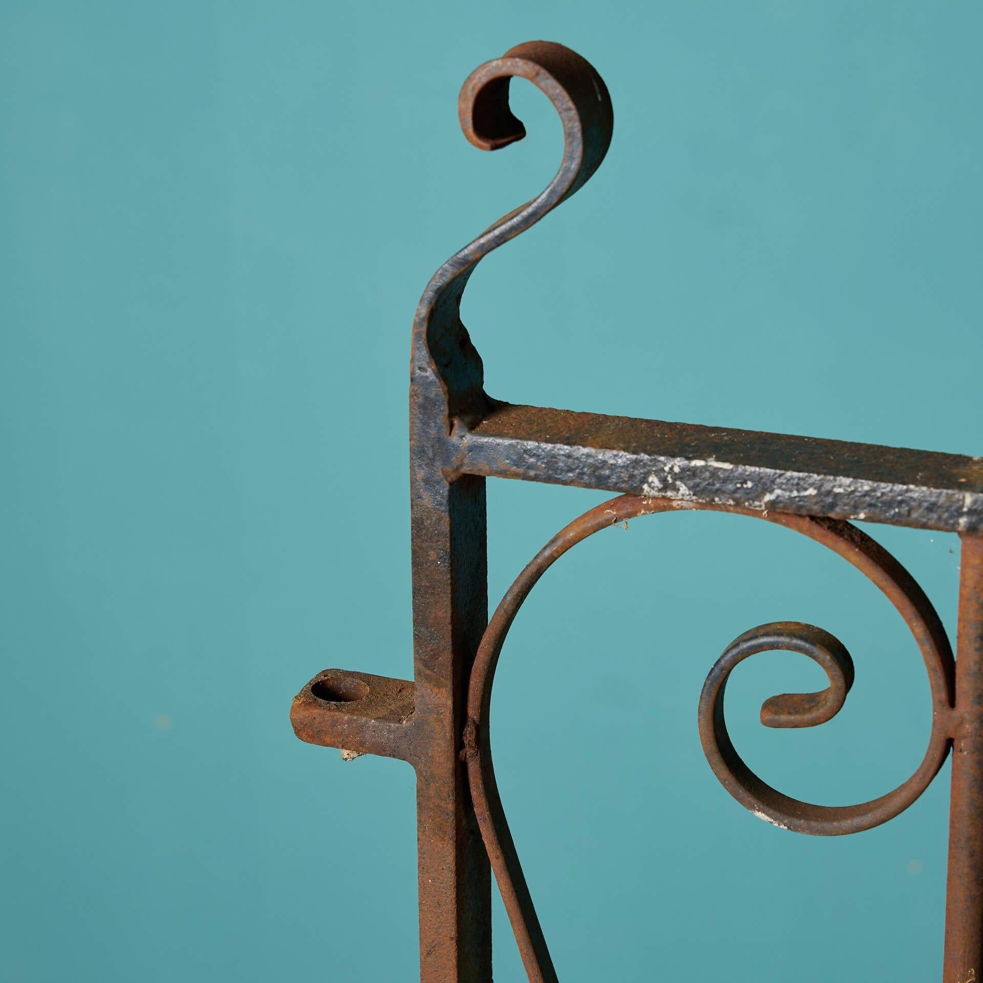 20th Century Victorian Style Wrought Iron Side Gate For Sale