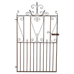 Antique Victorian Style Wrought Iron Side Gate