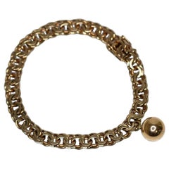 Victorian Style 14 Karat Yellow Gold Bead Bracelet