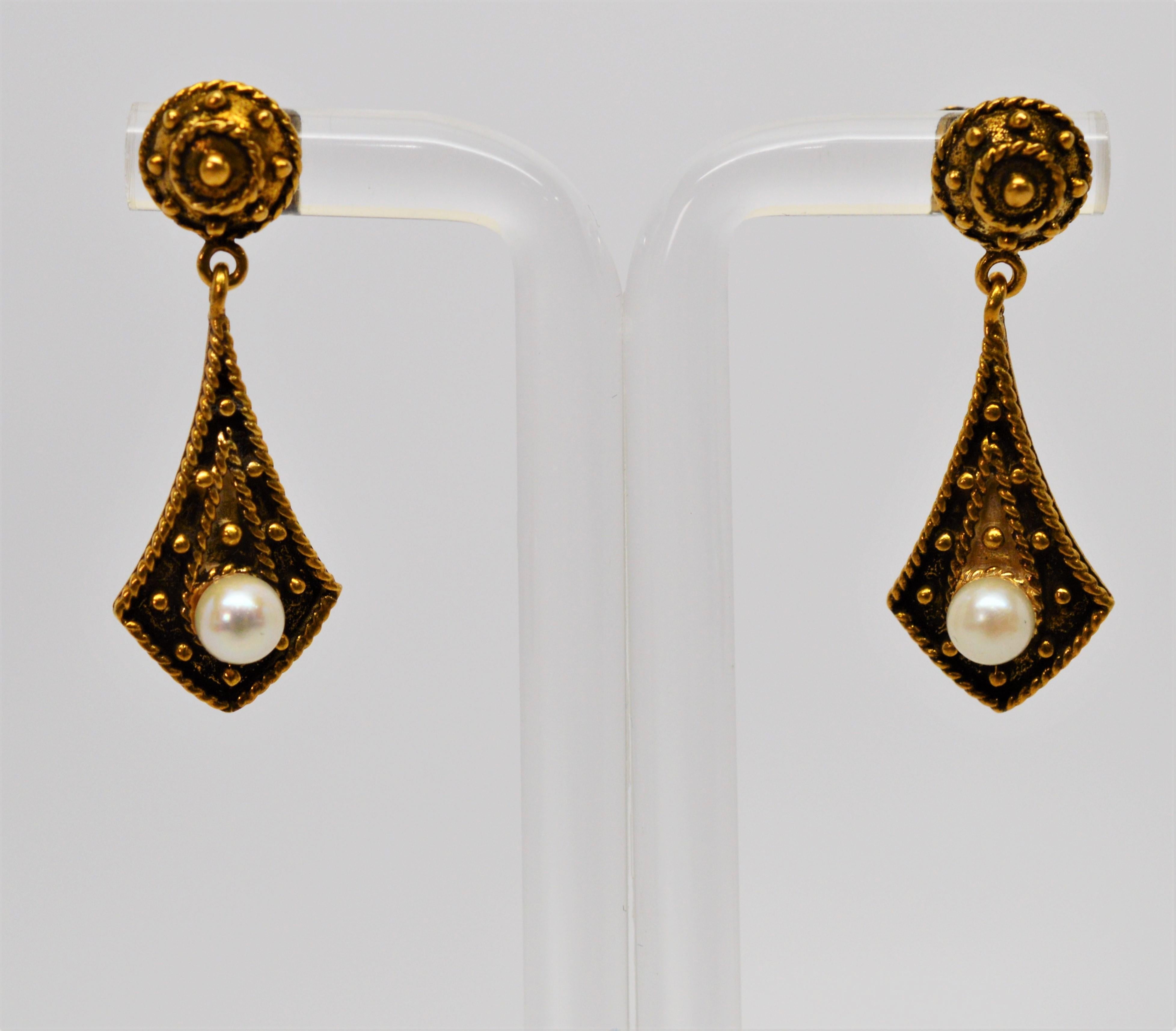 victorian style drop earrings