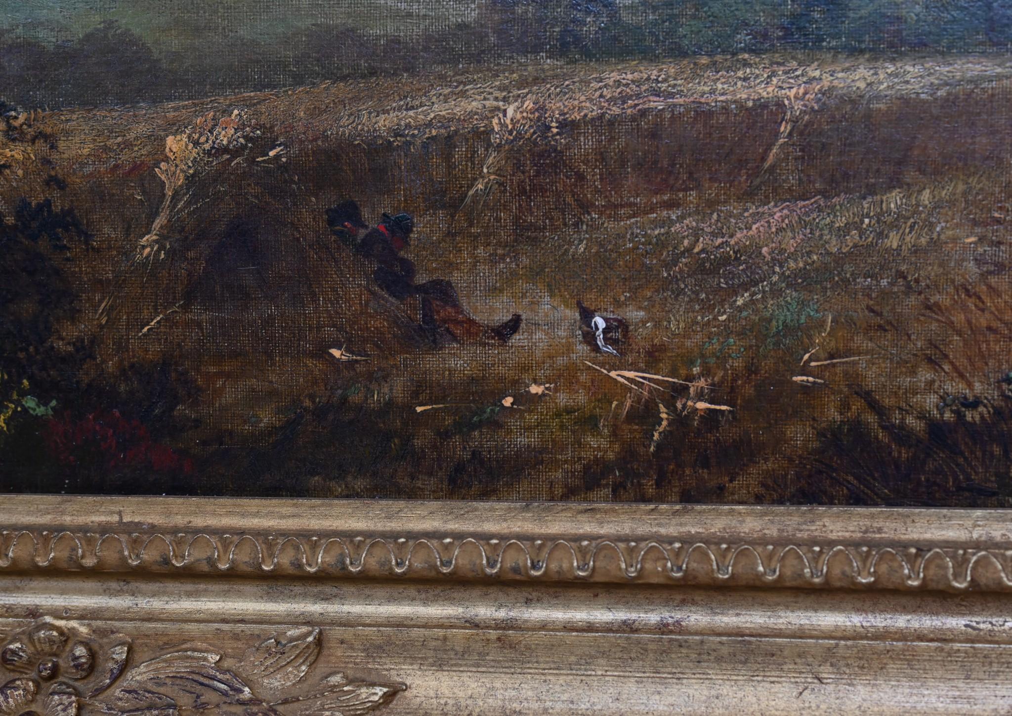 Paesaggio pastorale del Suffolk vittoriano dipinto a olio dopo Constable 1870 in vendita 2