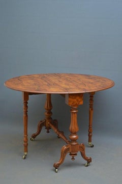 Victorian Sutherland Table in Walnut Antique Table