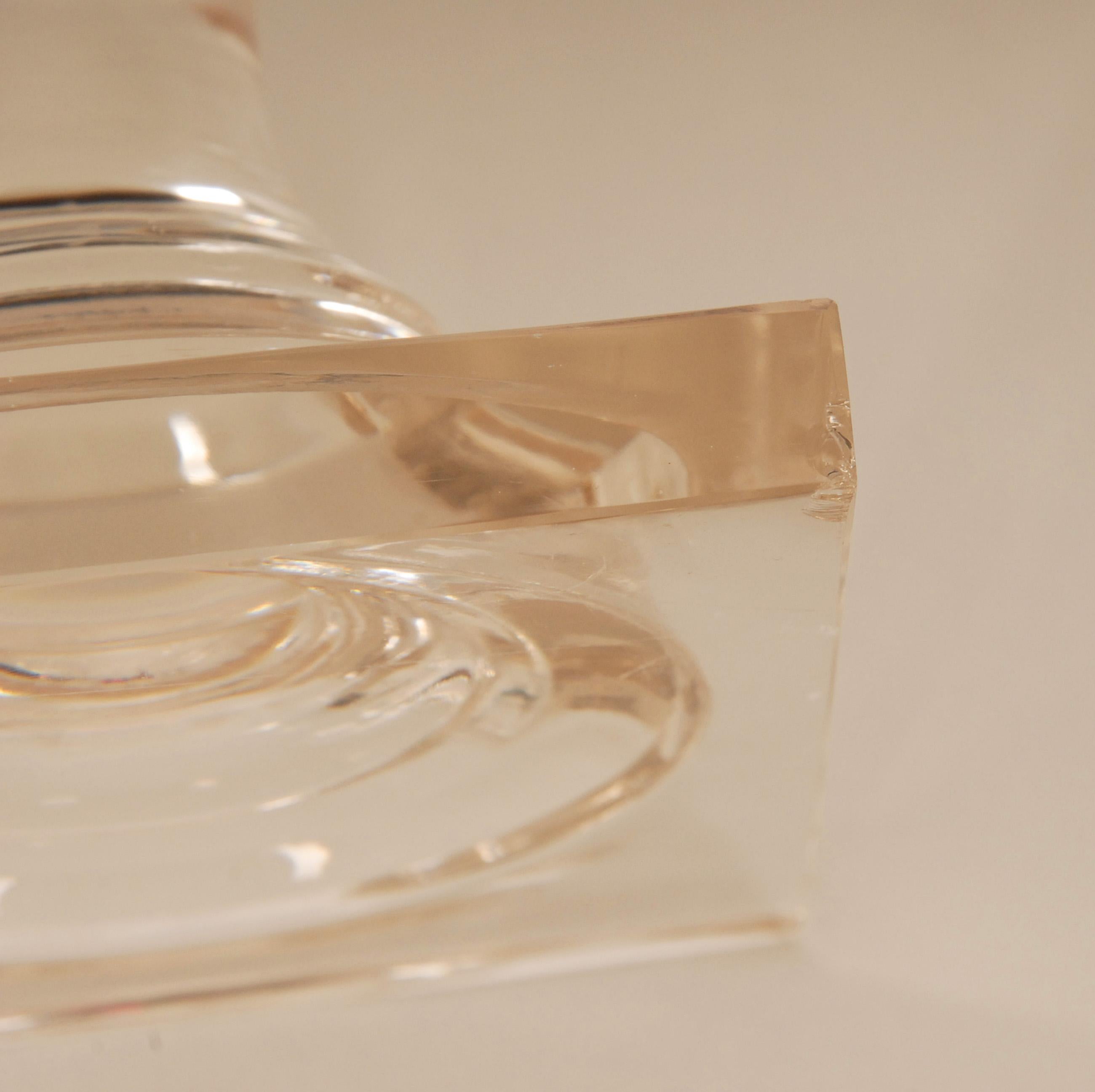 Victorian Sweetmeat Jar Cut Crystal Antique Footed Glass Urn Vase Jar Coupe en vente 7